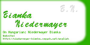 bianka niedermayer business card